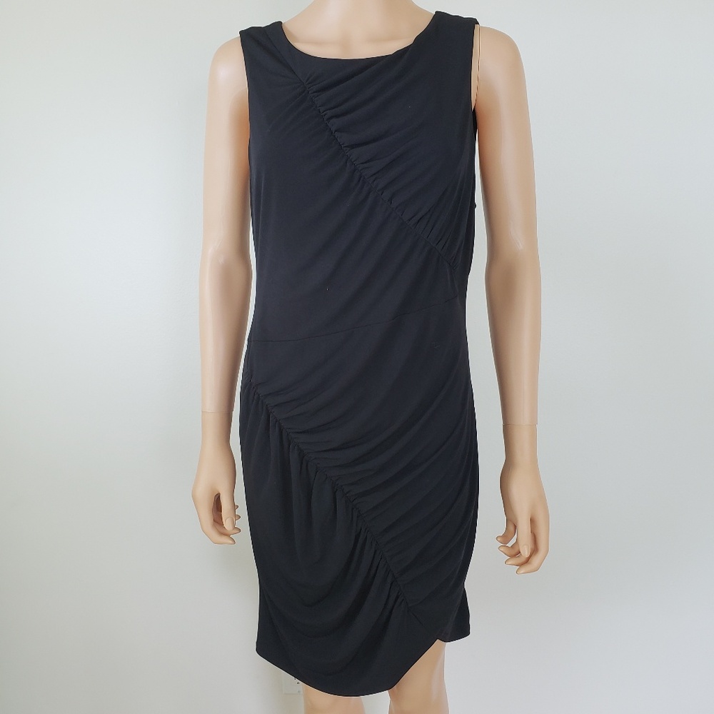 BCBGeneration Black Knee Length Shift Dress L
